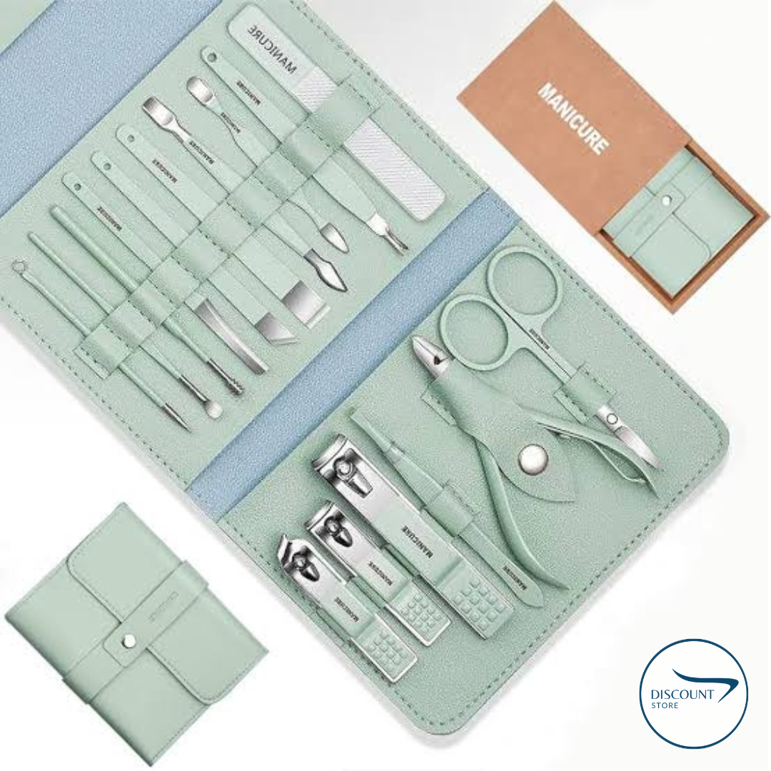 16 Pcs Stainless Steel Manicure Set - (IMPORTED)