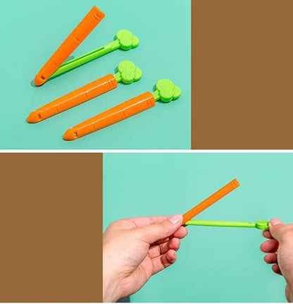 5 Pcs Snacks Sealing Clip Cute Carrot Sealing Clip Bag Magnet