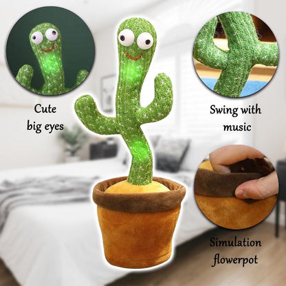 Dancing Cactus Toy with Music & Light - (FREE Delivery)