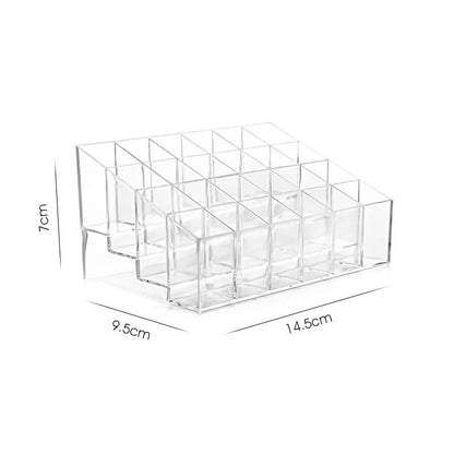 24 Grid Acrylic Lipstick/Cosmetic Organiser - (HIGH Quality)