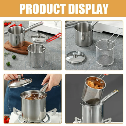Stainless Steel Deep Frying Pot - (IMPORTED)