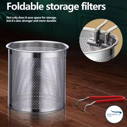 Stainless Steel Deep Frying Pot - (IMPORTED)