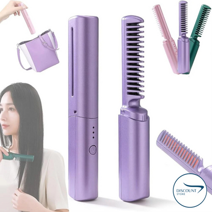 Wireless 2 in 1 Professional Hair Straightener Comb - (FREE Delivery)