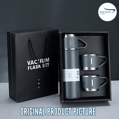 3 in 1 Hot & Cool Vacuum Flask Set - (FREE Delivery)