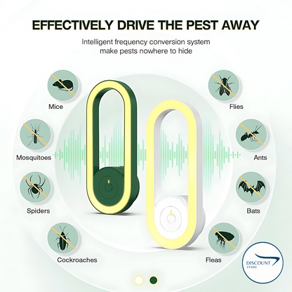 Ultrasonic Mosquito Killer with LED Light - (FREE Delivery)