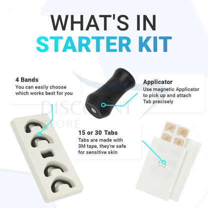 Magnetic Nasal Dilator Airflow Strip 4 PCS Kit - (IMPORTED)