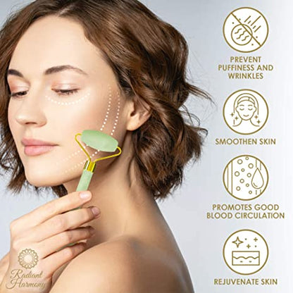 Flawless Facial Massage Jade Roller with GuaSha