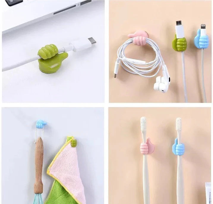 Self Adhesive Multifunctional Thumb Hook Organiser Clip