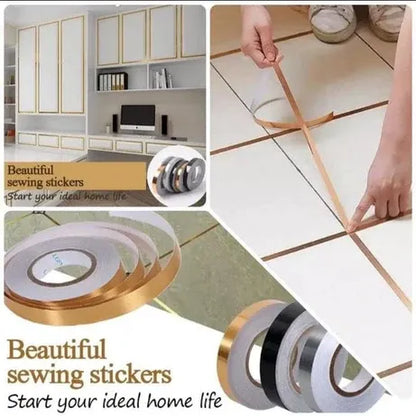 Self-Adhesive Sealing Tile Golden Decoration Tape