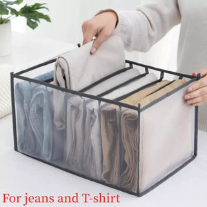 7 Grids Foldable Clothes Storage Organiser Wardrobe Boxes