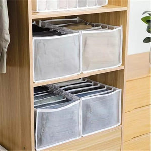 7 Grids Foldable Clothes Storage Organiser Wardrobe Boxes