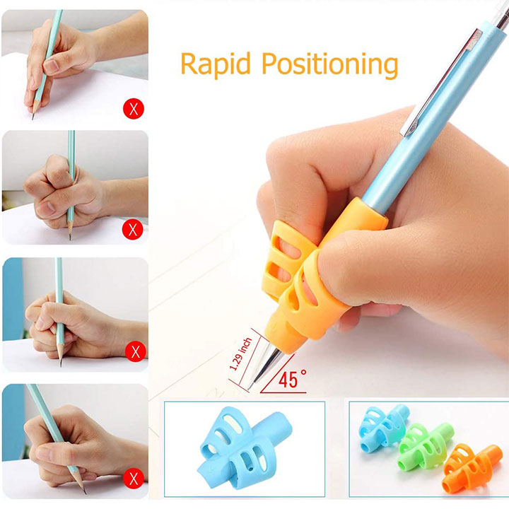 Pencil Grips - Children Pen Writing Aid Grip Set Posture Correction Tool